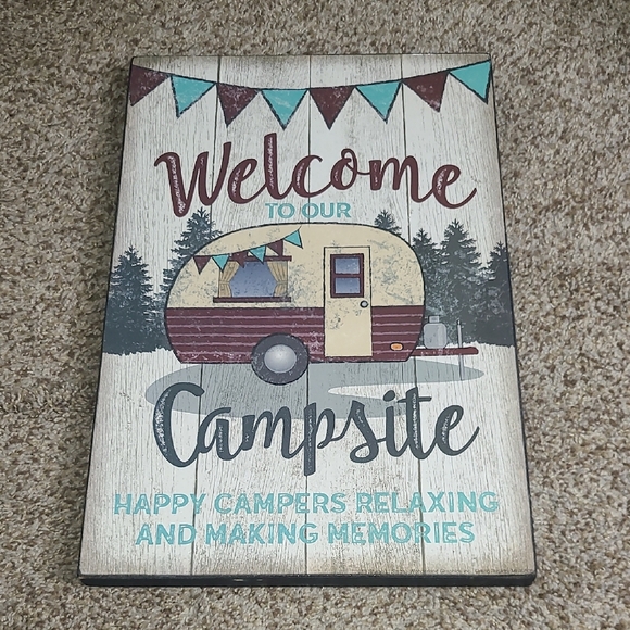 Welcome to Our Campsite Sign - Picture 1 of 6